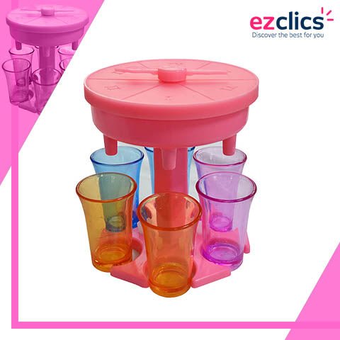 GinB™ Shot Glass Dispenser - Ezclics Kitchen & Dining Pink Set